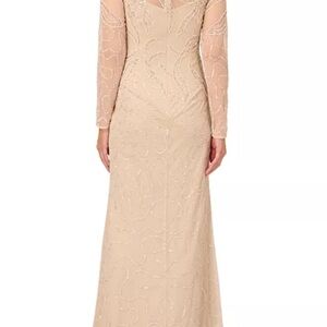 Elegant Cream Evening Gown